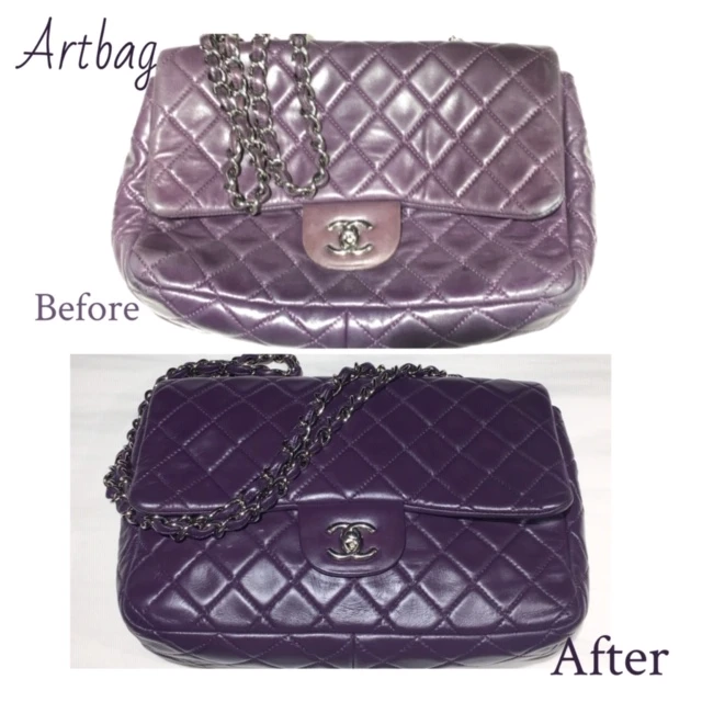 Handbag Cleaning Before and After